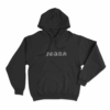 Fear Gothic Letter Print Unisex Hoodie Black